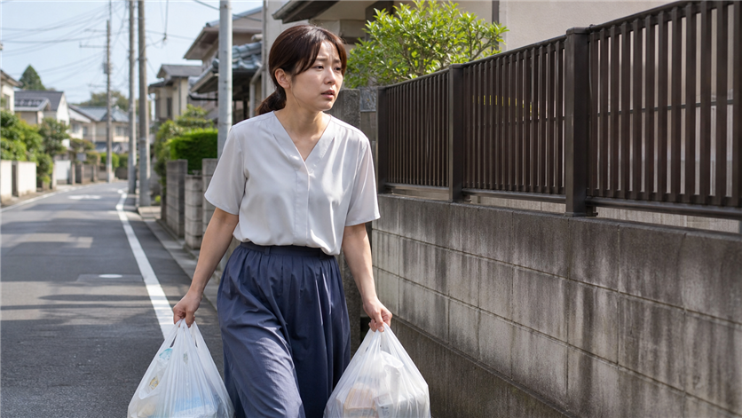 家事や買い物に追われて出会いの場に出てこない人妻の日常