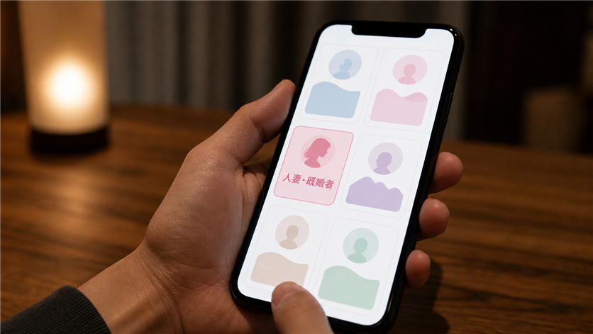 出会いを求める人妻が集まる出会い系サイトの既婚者カテゴリ